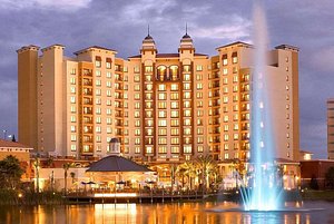 Wyndham Grand Orlando Resort Bonnet Creek in Orlando, image may contain: Hotel, City, Condo, Waterfront