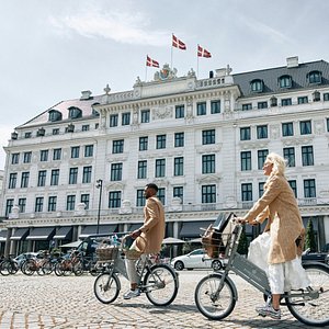 Cycling Outside The Hotel On Kongens Nytorv
