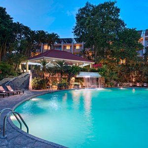 Pool at evening time
