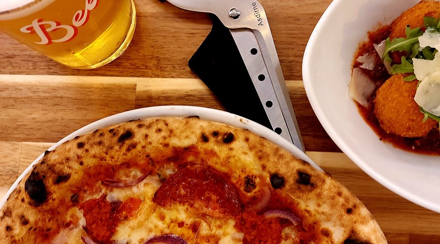 Beer and pizza