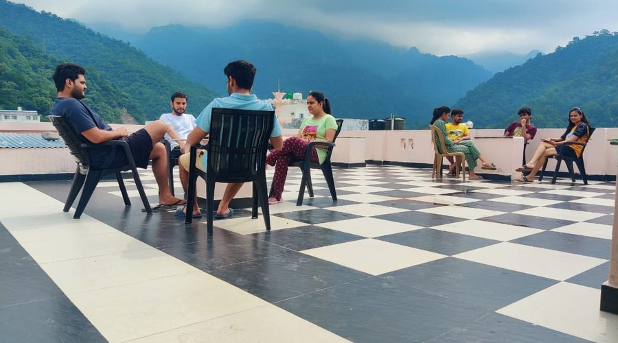 Rooftop view from #Hashtag #hostel #rishikesh 