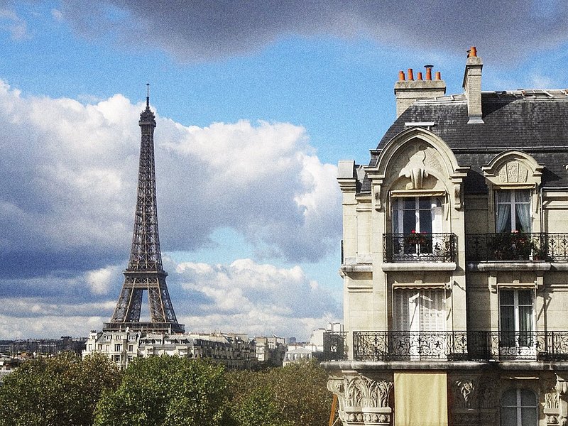 Vue sur la tour Eiffel depuis l'Hôtel Duquesne Eiffel