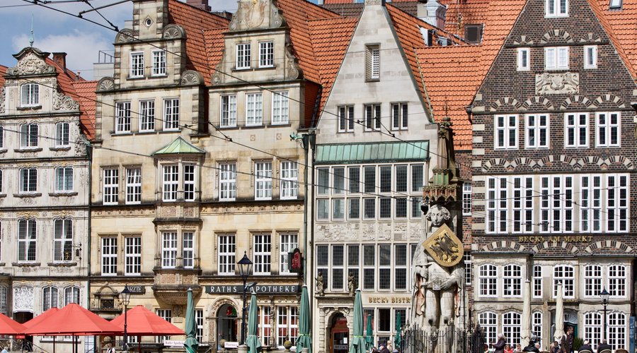 Bremen Marktplatz mit Roland