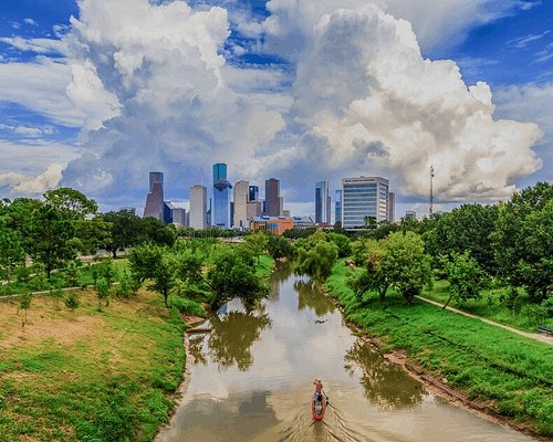 Minute Maid Park and Skyline Downtown Houston Sunset March 