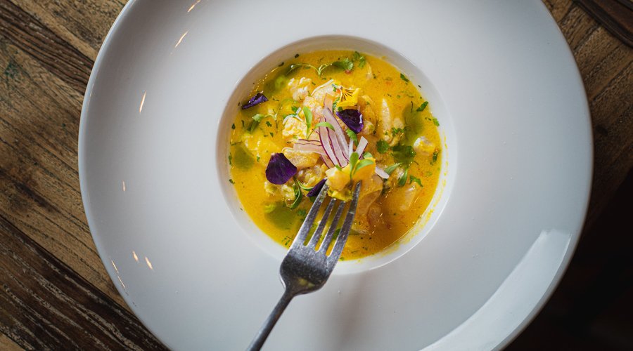 Ceviche de maracuyá y uchuva 