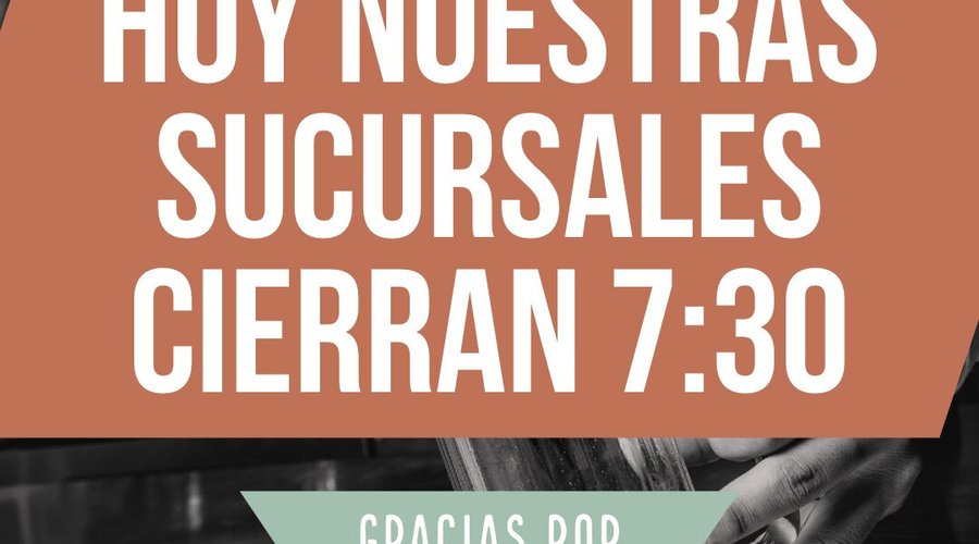 Agradecemos su comprensión 