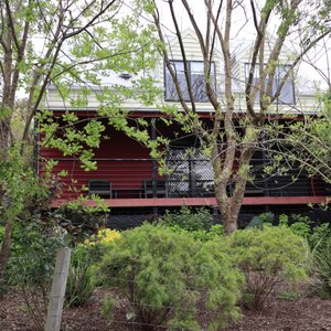 Why not try our gorgeous Alpine Cabin for that romantic getaway. This gorgeous cabin is 2 BR with a QB and DB. All rooms have a uninterrupted view of the surrounding Hills and farmland, set in a 1 acre garden, this little gem is nestled away from the main camp park.