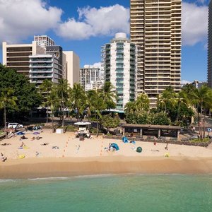Aston Waikiki Circle Hotel - Exterior Drone