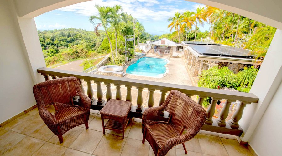 Poolside Bedrooms' Balcony
