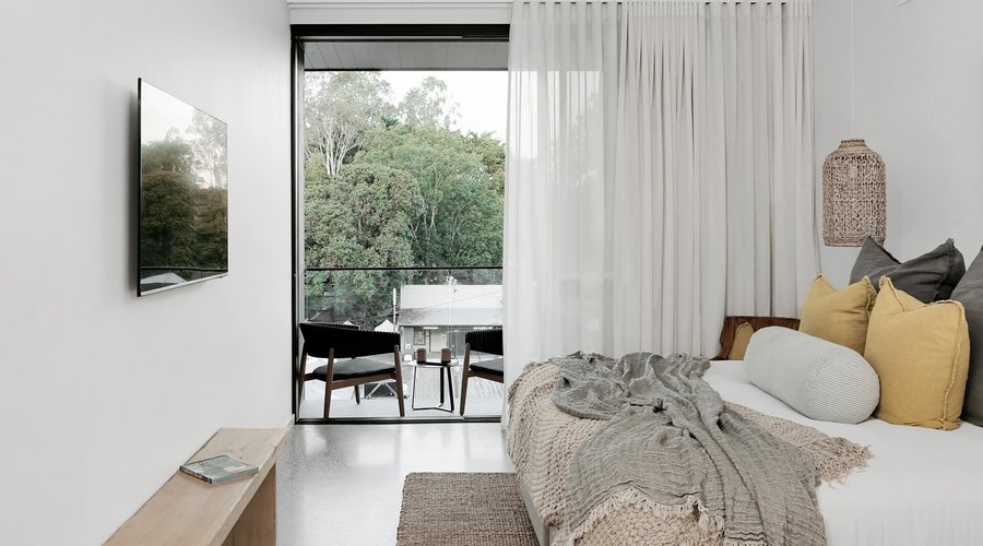 Studio with balcony
