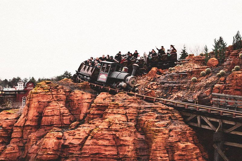 Big Thunder Mountain ride at Disneyland Paris