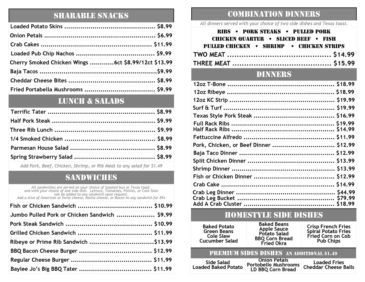 BAYLEE JOS BBQ, Ironton - Menu, Prices & Restaurant Reviews - Tripadvisor