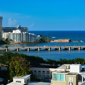 @OlimpoCourtHotel Roof Top Condado Lagoon View at Noon