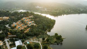 Yaan Wellness Retreat in Eklingji, image may contain: Outdoors, Nature, Lake, Water