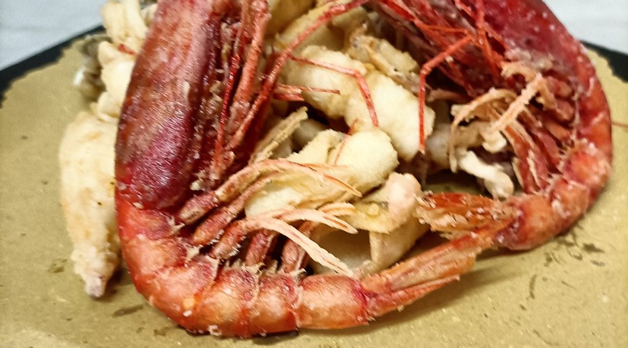 Frittura calamari e gambero rosso di Mazara
