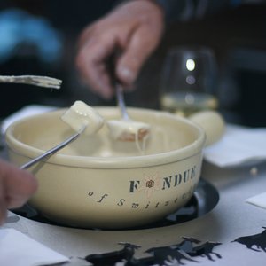 Hausgemachtes Käsefondue