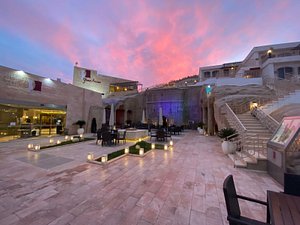 Petra Guest House Hotel in Petra - Wadi Musa, image may contain: Villa, Hotel, Resort, Shopping Mall