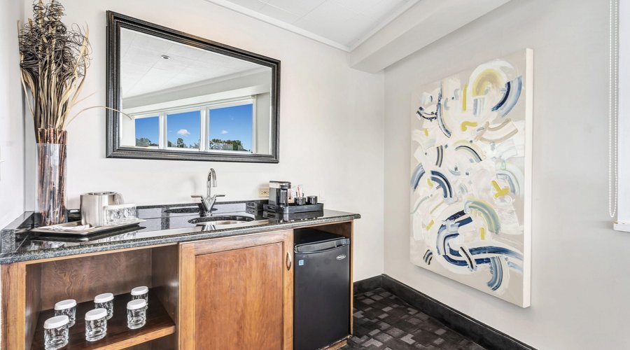 North Suite, an expansive two room suite with private balcony and an unparalleled river view.
