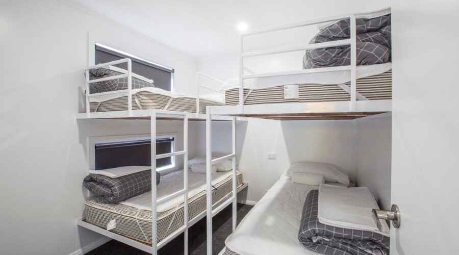 New 3 bedroom family cabins, perfect for those who like room to move around in or for larger families.