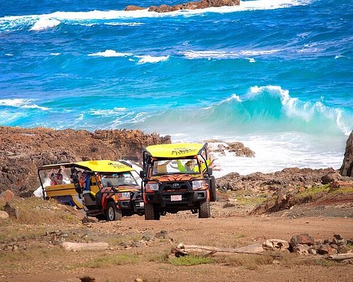 Visita a la isla de Aruba en vehículo todoterreno, incluyendo piscina Natural y la playa Baby Beach