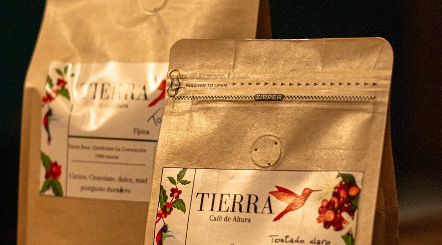 Café TIERRA. 2 variedades de café (Típica y Caturra Amarilla)