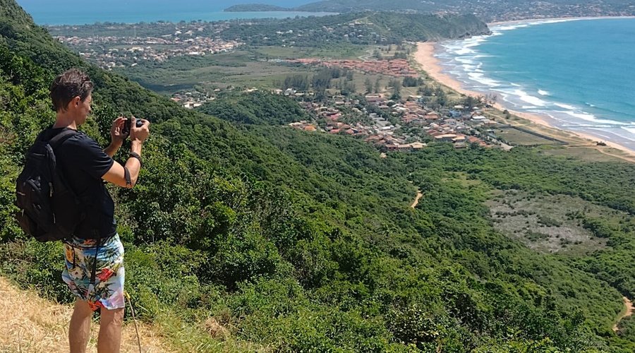 Trilha da Emergência, voo livre, vista de toda a península (Búzios) e Cabo Frio.