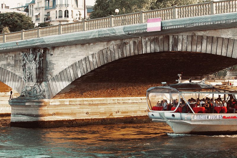 A cruise on the Seine River in Paris, France