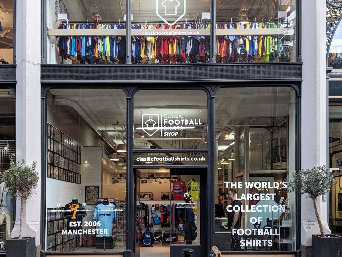 classic football shirts shop manchester dale street manchester uk