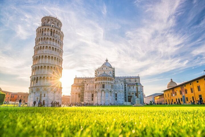 Phil's hugging a great big tower! - Picture of Pisa, Province