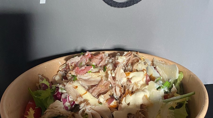 Joda, nydelig bærepose, men en sammensunken og liten salat