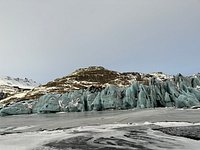 Glacier Walk on Sólheimajökull glacier  Eyvindarholt Hill House and Cabins  - Accommodation in South Iceland
