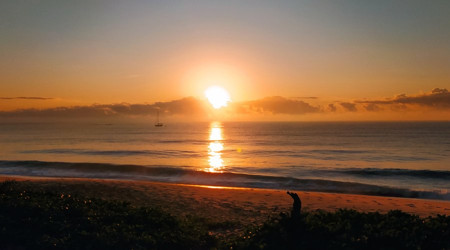 Nascer do sol em frente