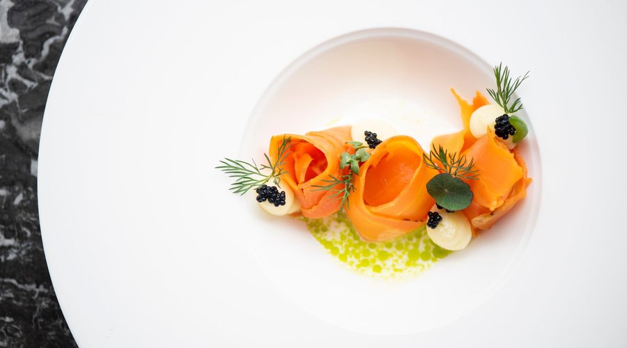 Gerookte wortel | Dille schift dressing | Aardappelzalf