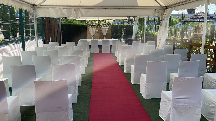 Vista jaima para ceremonia