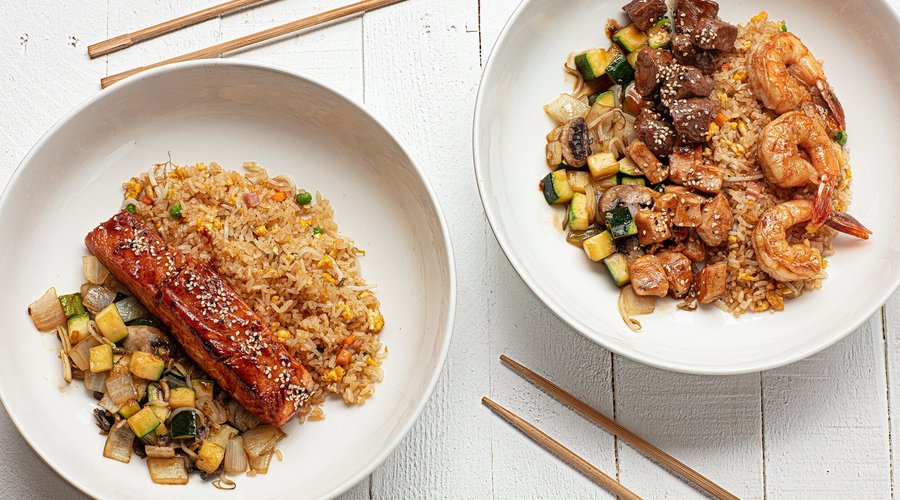 Salmón Teriyaki y Teriyaki Mixto, nuestros platos teppanyaki más ricos