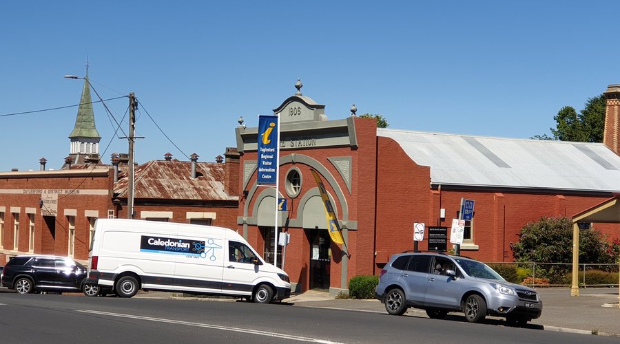 Street frontage and car parking at front
