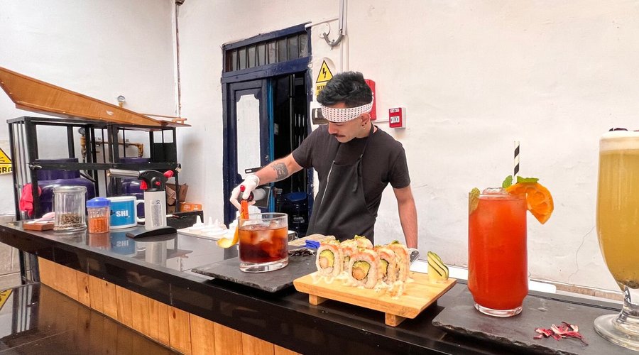 Sushi bar.
