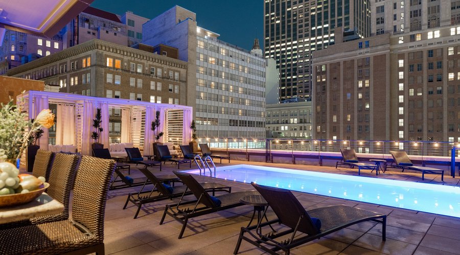 Rooftop Pool overlooking the Crescent City