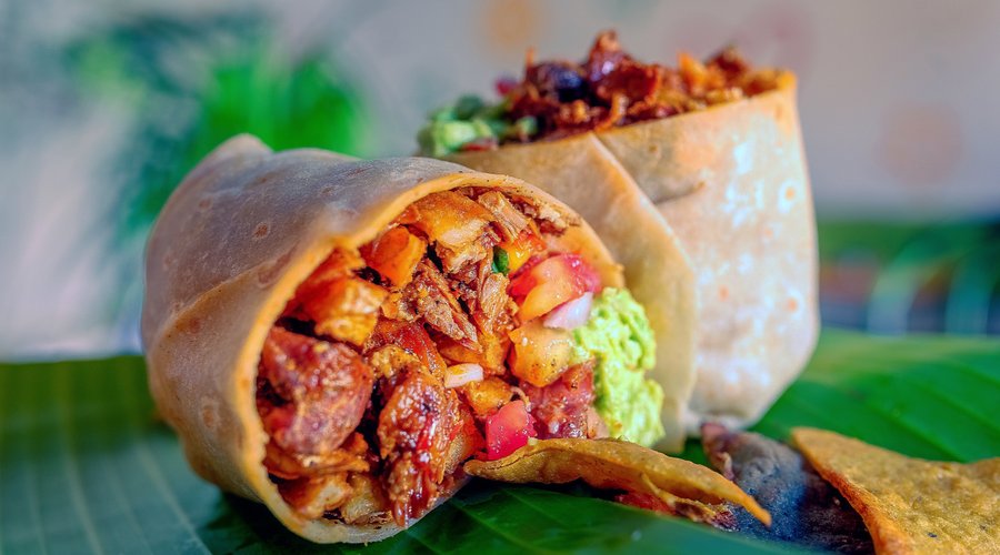 Burrito Cali style with french fries on the inside