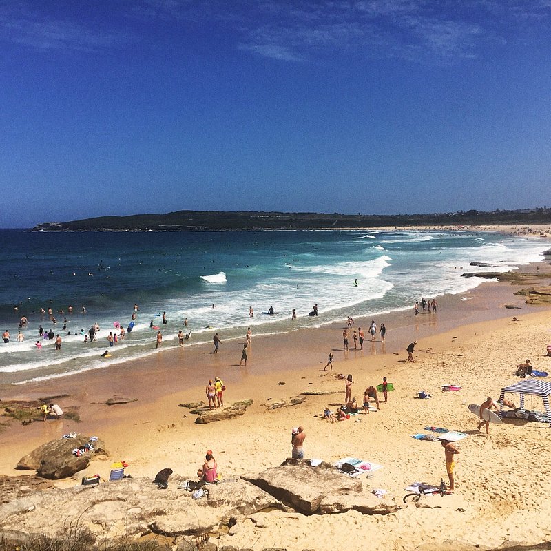 Maroubra Beach in Sydney for first time surfers
