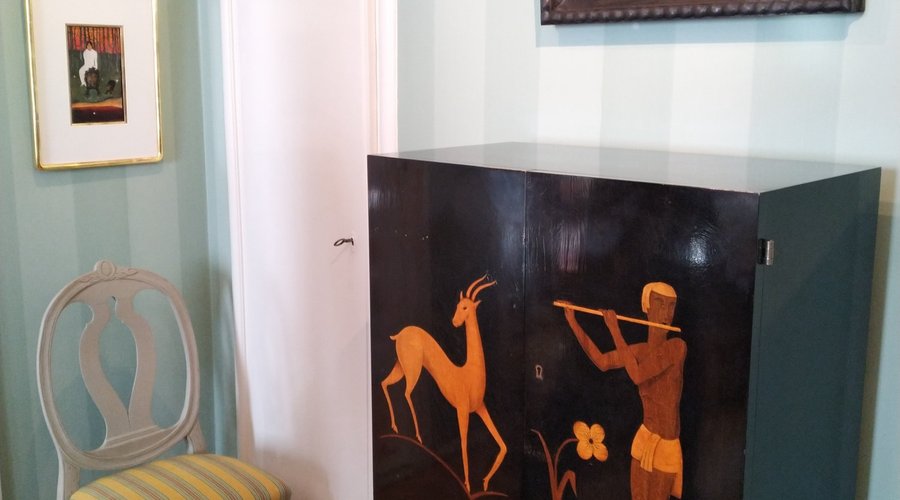 Two Simbergs by an Art Deco cabinet
