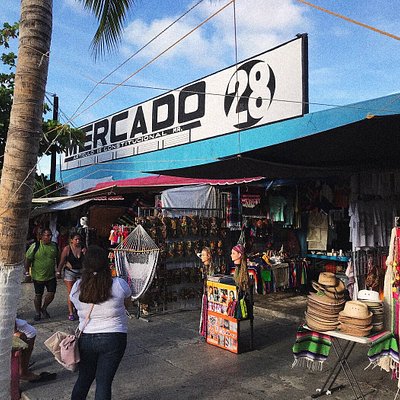 Outside of Mercado 28 market in Cancun