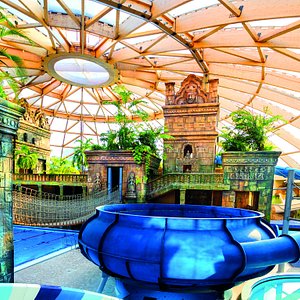 Aquaworld Resort Budapest in Budapest, image may contain: Villa, Pool, Water, Potted Plant
