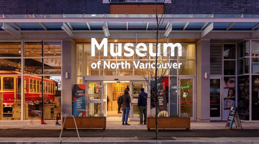 Exterior of MONOVA: Museum of North Vancouver at 115 West Esplanade, North Vancouver, BC. 