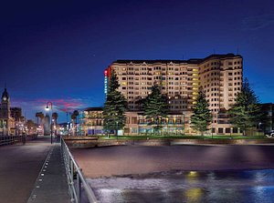 Stamford Grand Adelaide in Glenelg, image may contain: City, Urban, Cityscape, Waterfront