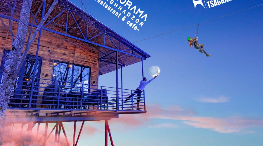 Panorama and zipline Tsaghkadzor