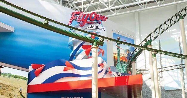 must visit places with family Signage for FlyOver America