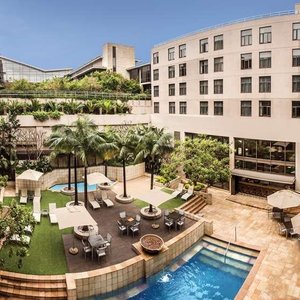 Exterior with pool