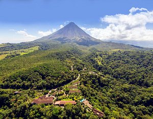 Tabacon Thermal Resort & Spa in La Fortuna, image may contain: Vegetation, Woodland, Land, Tree