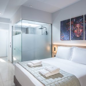 It consists of a double bed (or two twin beds) and can accommodate up to two persons. It features en suite bathroom with a walk-in glass shower and a toilet. A furnished balcony or terrace is also available along with a fully equipped Kitchenette.
 
 Free Wi-Fi
 Room Size: 20m2
 Air Condition
 Max 2 people